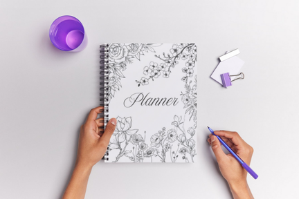 Floral academic planner (undated)