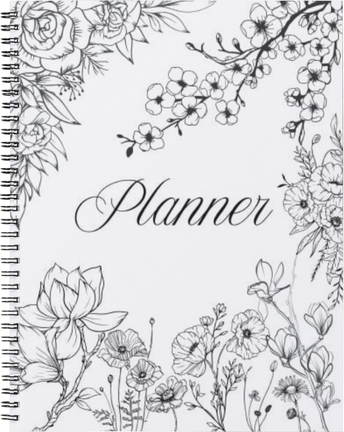 Floral academic planner (undated)